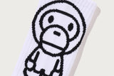 Bape Baby Milo Socks White