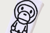 Bape Baby Milo Socks White