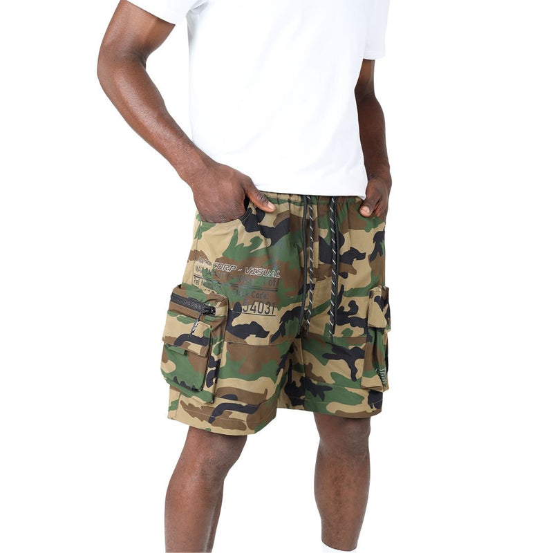 Smoke Rise Utility cargo short - wood camo