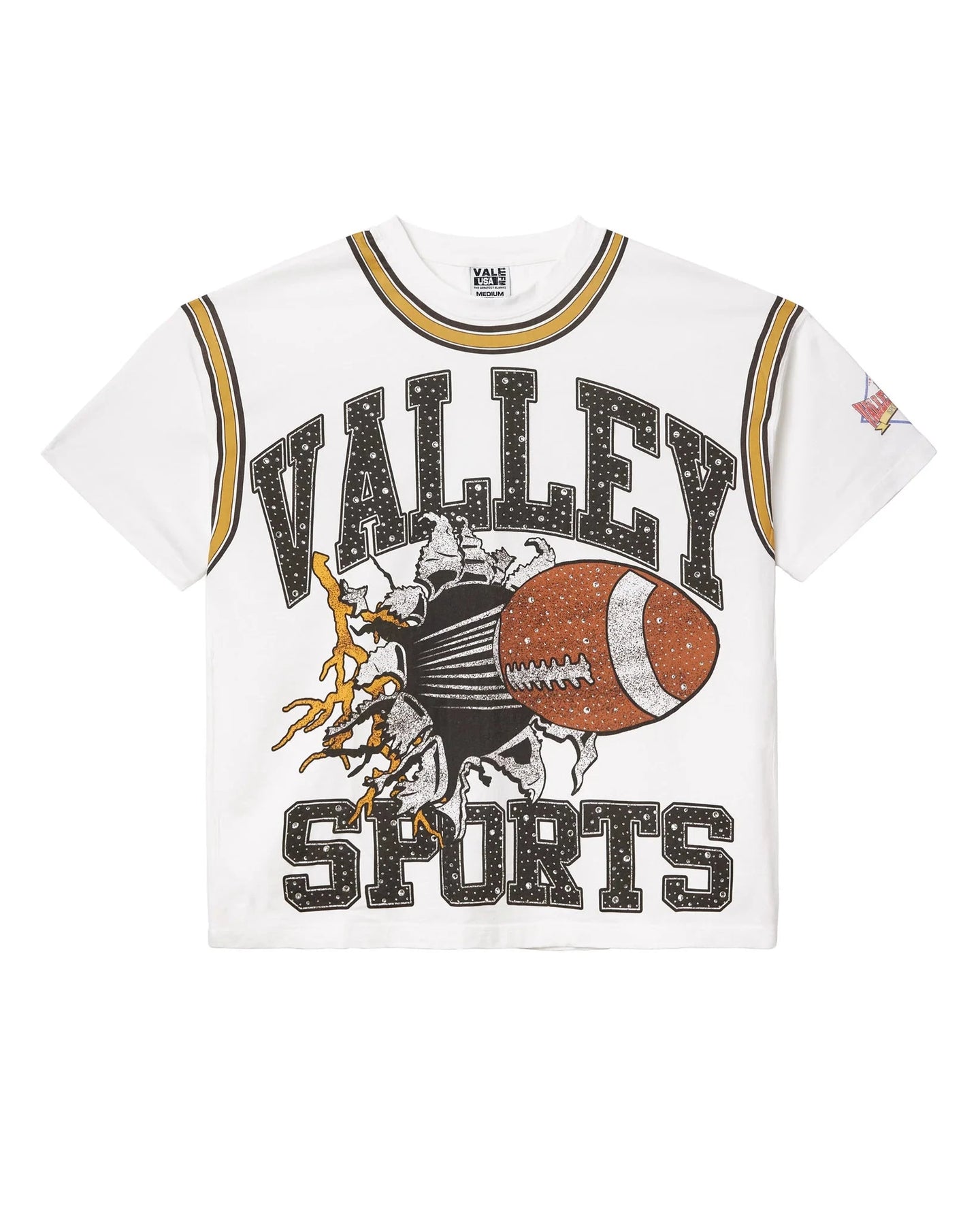 Vale Forever Classic Bling Tee White / Brown