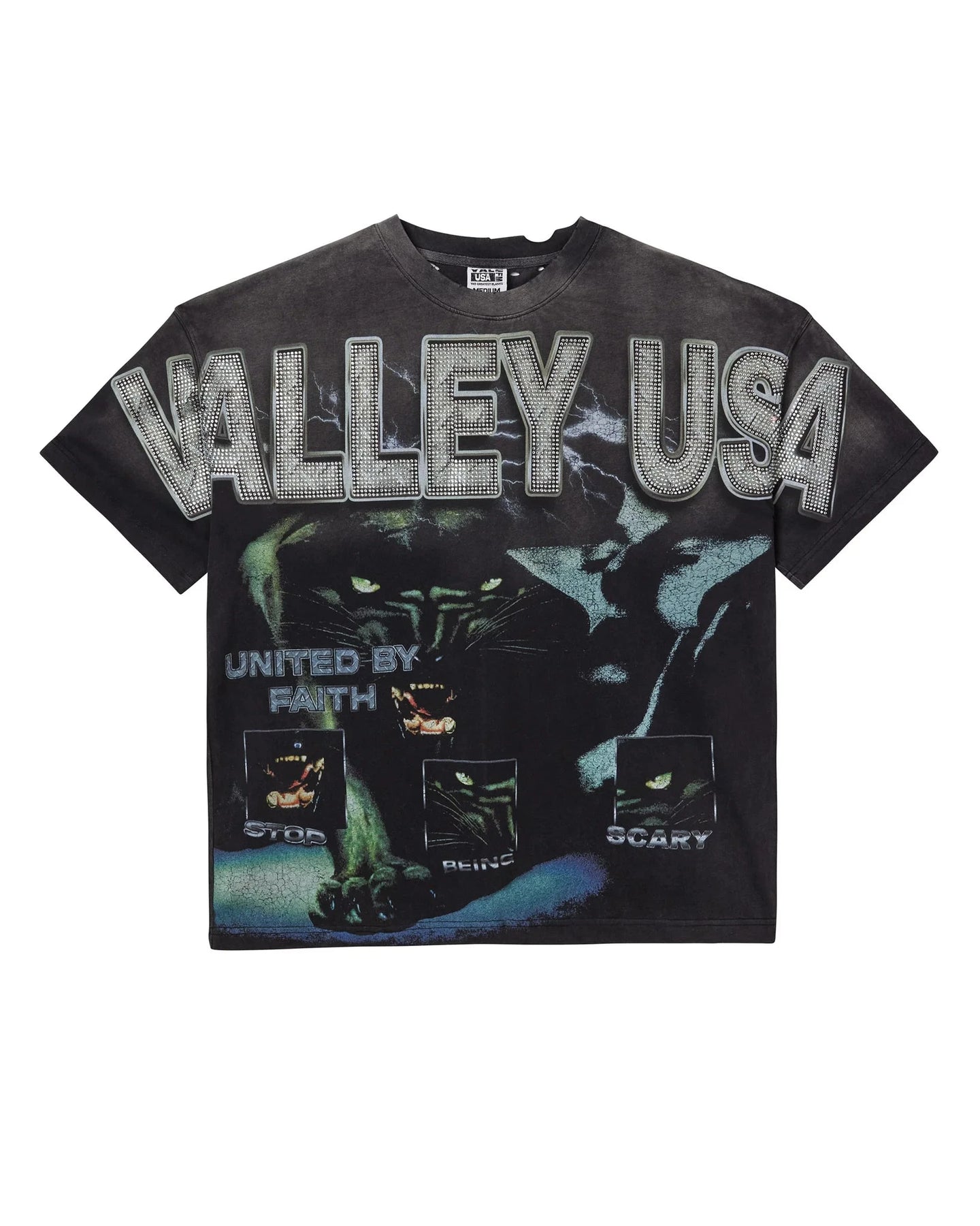 Vale Forever Faith Bling Tee Black