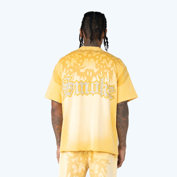 Smoke Rise Men’s Dystopia Graphic Tee Ochre Yellow