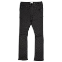 Vicious Denim Men's Stacked embellished jean - Jet Black