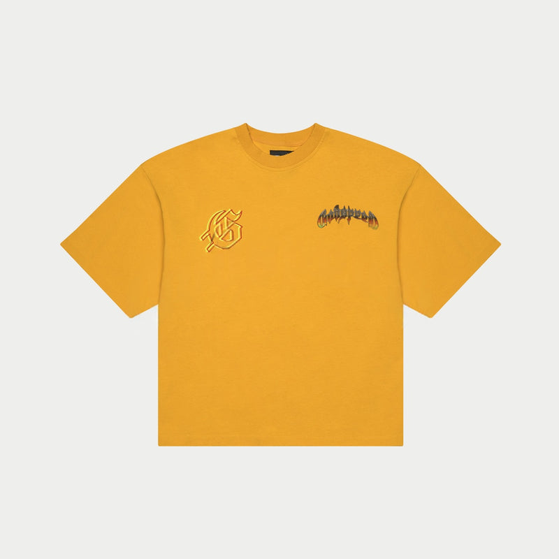 Godspeed Biker Nation Tee Mustard Yellow