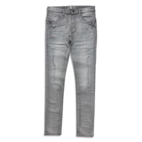 Premium disaster Men's ripped stretch jean basic grey