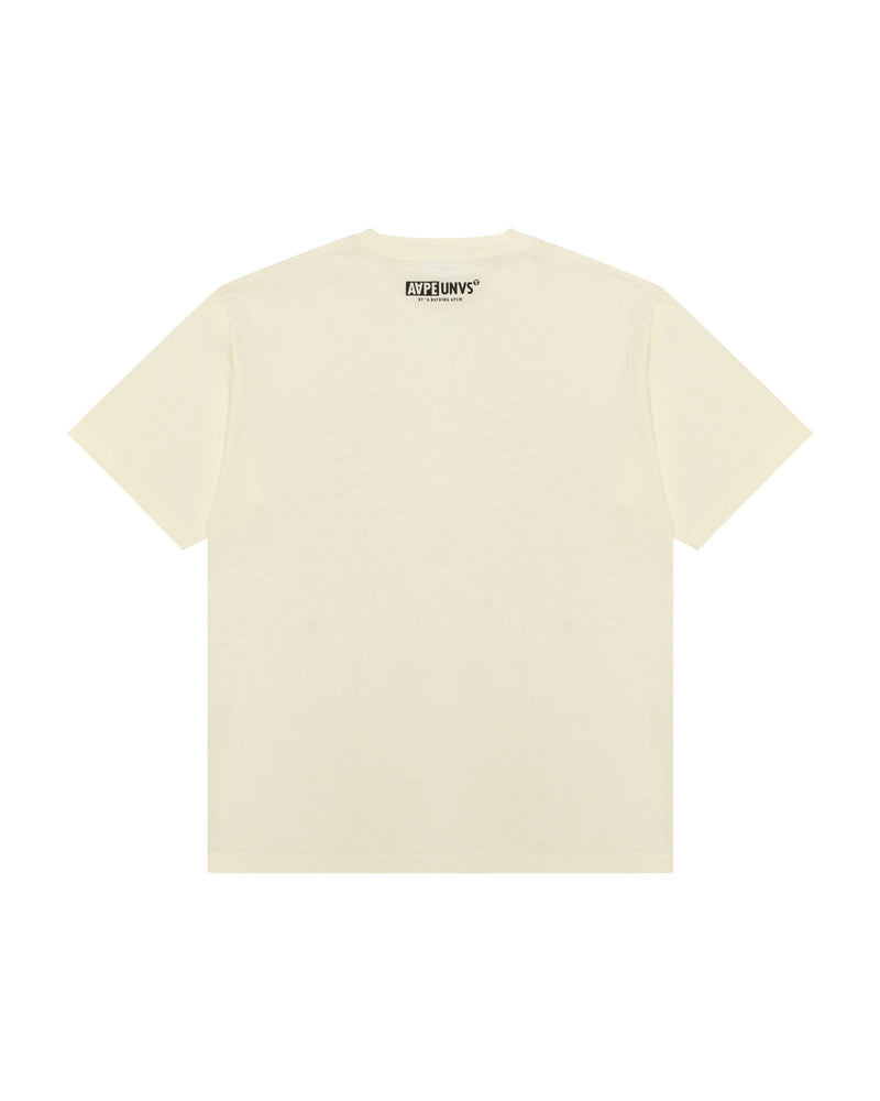 AAPE by A Bathing Ape Moonface Logo Tee – Cream/Camo