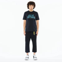 Cult of individuality Heavyweight Crew Neck Tee "Bubble Logo" in Black