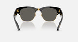 A$Ap Rocky X Ray-Ban Mega Clubmaster Black On Gold Frame Dark Grey Lenses