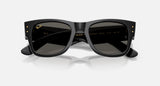 A$Ap Rocky X Ray-Ban Mega Wayfarer Polished Black Frame Dark Grey