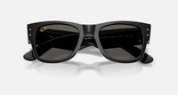 A$Ap Rocky X Ray-Ban Mega Wayfarer Polished Black Frame Dark Grey