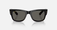 A$ap Rocky X Ray Ban Mega Wayfarer Blacked Out Sunglasses | Polished Black / Ultra Black