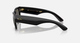 A$Ap Rocky X Ray-Ban Mega Wayfarer Polished Black Frame Dark Grey