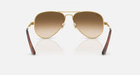 Ray-Ban Sun Glasses Aviator Max Arista Gold Frame Brown Lenses