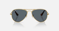 Ray-Ban Sun Glasses Aviator Max Arista Gold Frame Blue Lenses