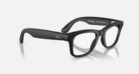 Ray-Ban Meta Wayfarer Gen 1 Sunglasses | Matte Black / Clear Graphite Green Transitions