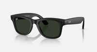 Ray-Ban Meta Wayfarer Gen 1 Sunglasses | Matte Black / Clear Graphite Green Transitions