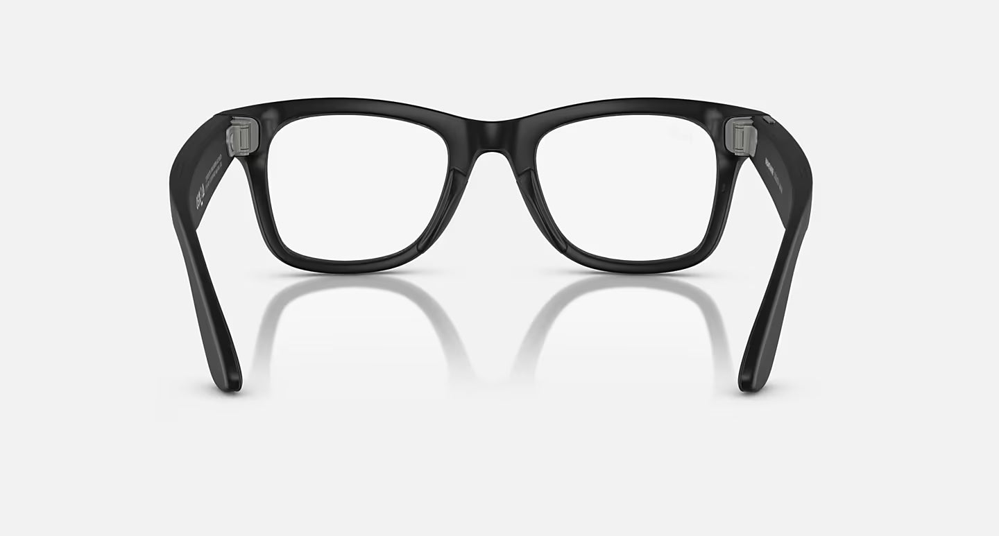 Ray-Ban Meta Wayfarer Gen 1 Sunglasses | Matte Black / Clear Graphite Green Transitions