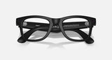 Ray-Ban Meta Wayfarer Gen 1 Sunglasses | Matte Black / Clear Graphite Green Transitions