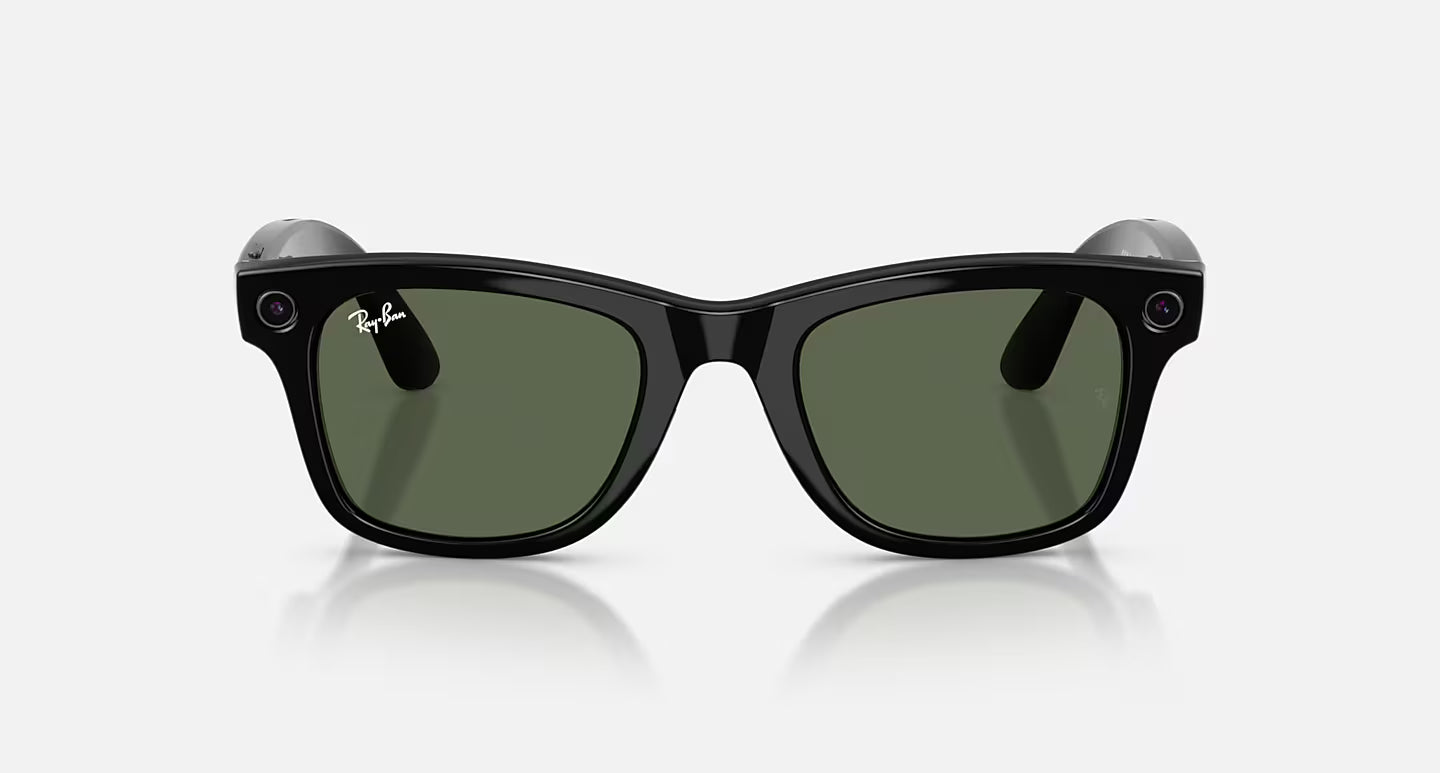 Ray-Ban Meta Wayfarer Gen 2 Sunglasses | Shiny Black / G-15 Green