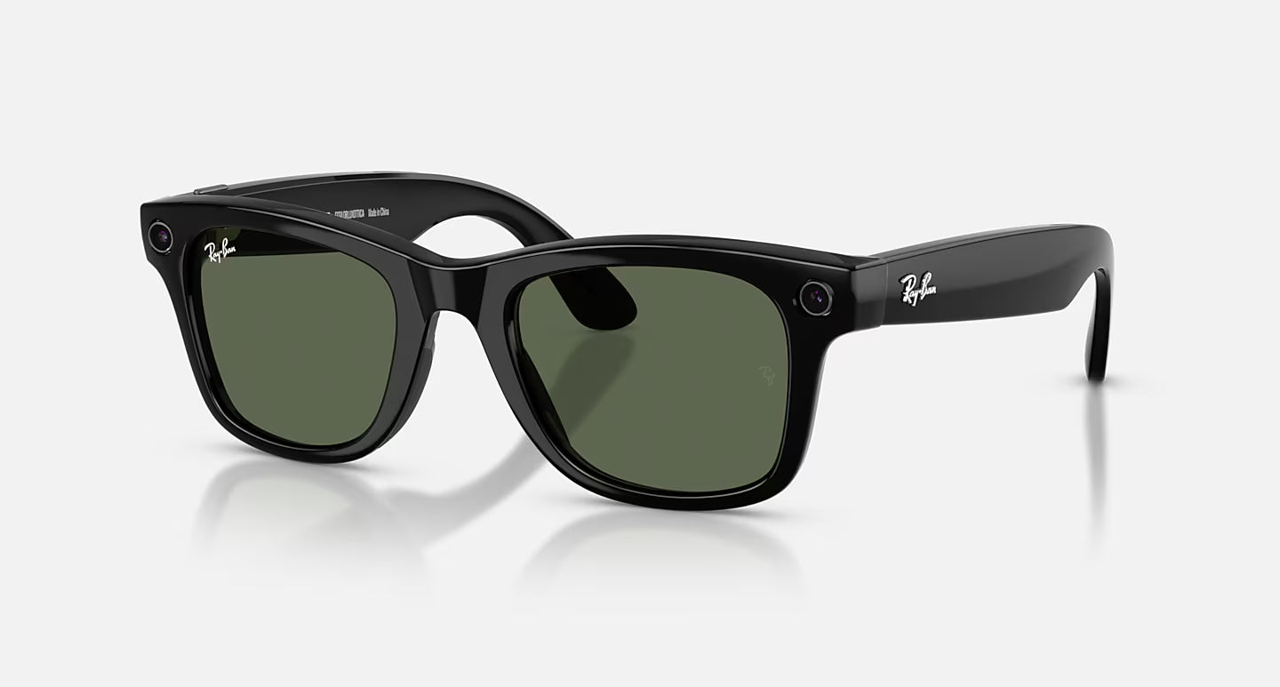 Ray-Ban Meta Wayfarer Gen 2 Sunglasses | Shiny Black / G-15 Green