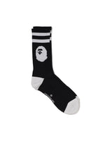 Bape Ape Head Line Socks Black