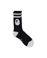 Bape Ape Head Line Socks Black