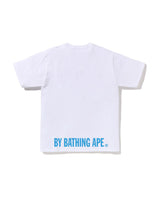 Bape Abc Camo Ape Face STA Tee White X Blue