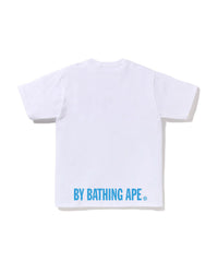 Bape Abc Camo Ape Face STA Tee White X Blue