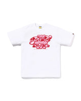 Bape Abc Camo Toon Asnka Tee White X Pink