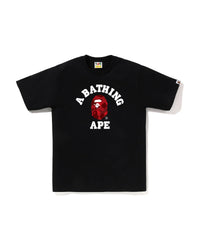 Bape Color Camo College Tee Black X Red