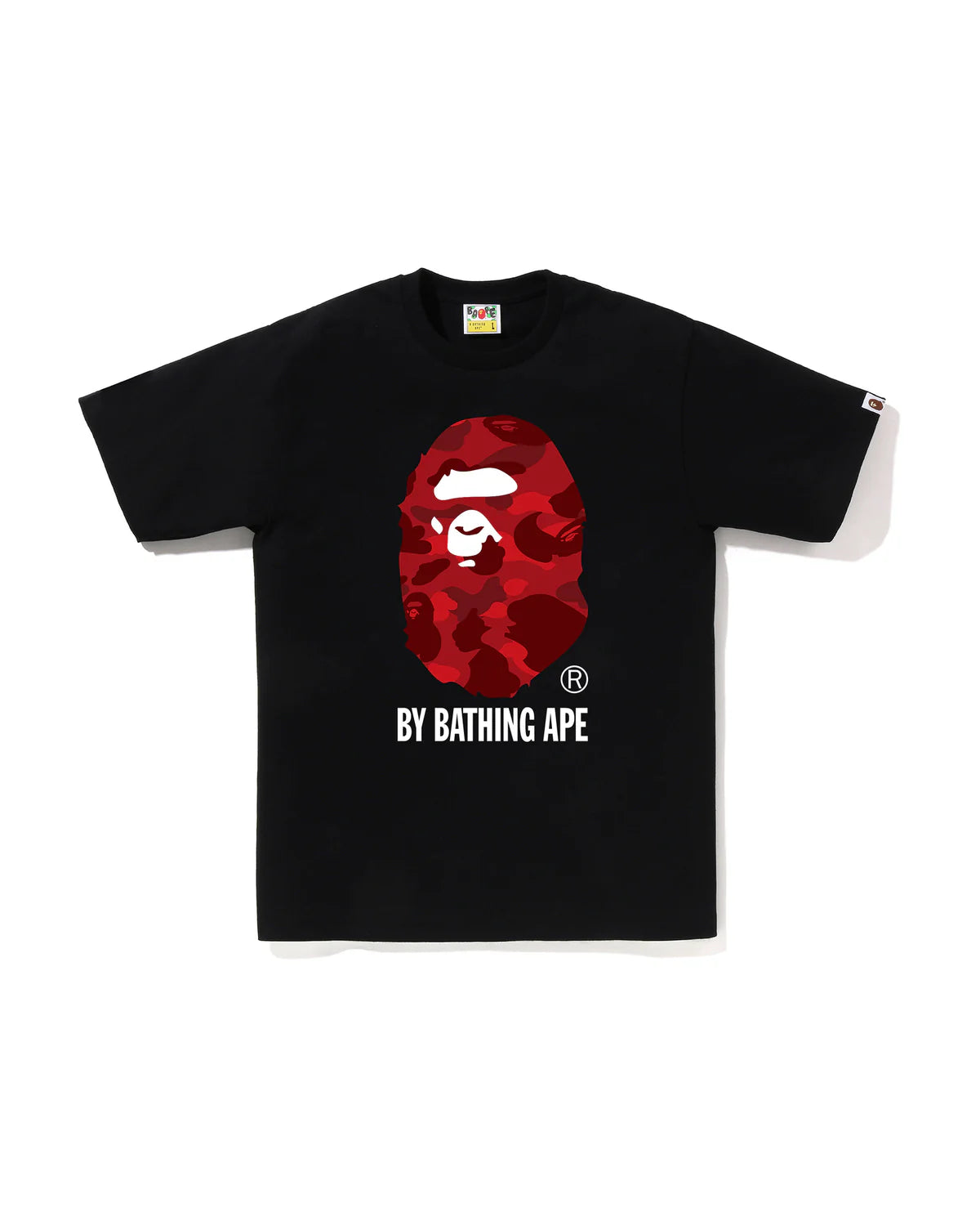 Bape Color Camo By Bathing Ape Tee Black X Red