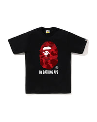 Bape Color Camo By Bathing Ape Tee Black X Red
