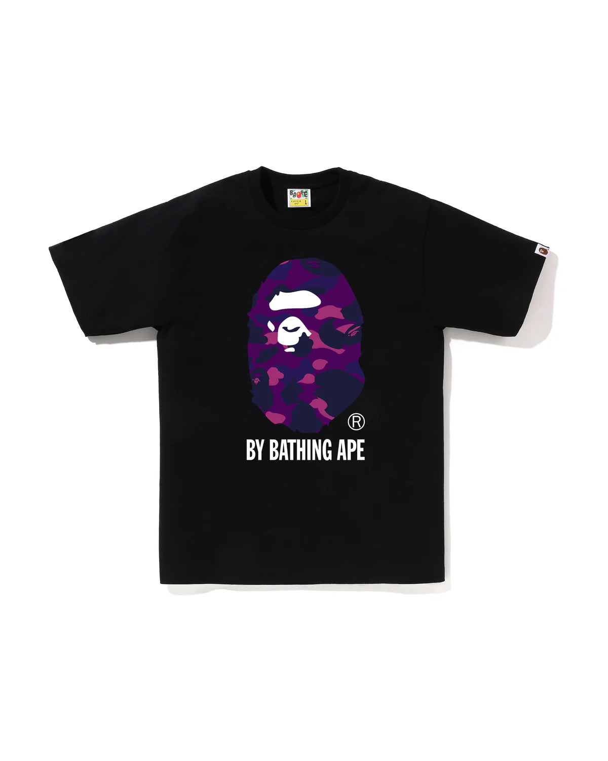 Bape Color Camo By Bathing Ape Tee Black X Purple