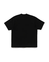 Bape Abc Camo Splash College Tee Black X Pink