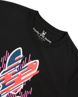 Psycho Bunny Men’s Big & Tall Carson T-Shirt Black