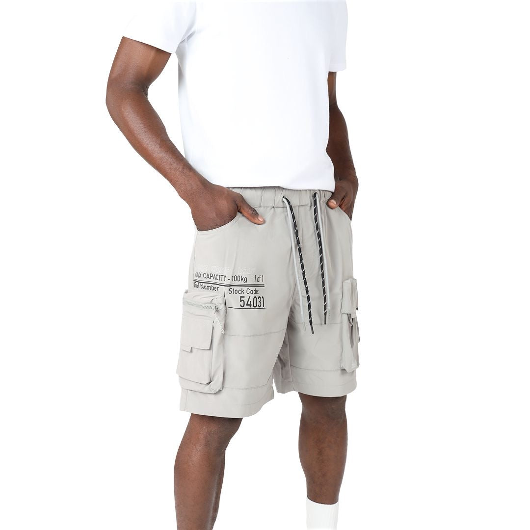 Smoke Rise Utility cargo short - light grey