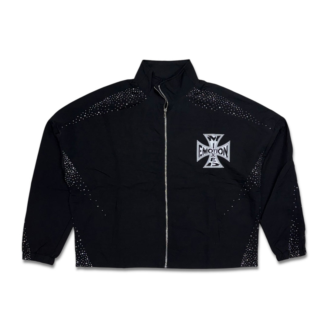 Mixed Emotion Nylon Classic Tracksuit Black