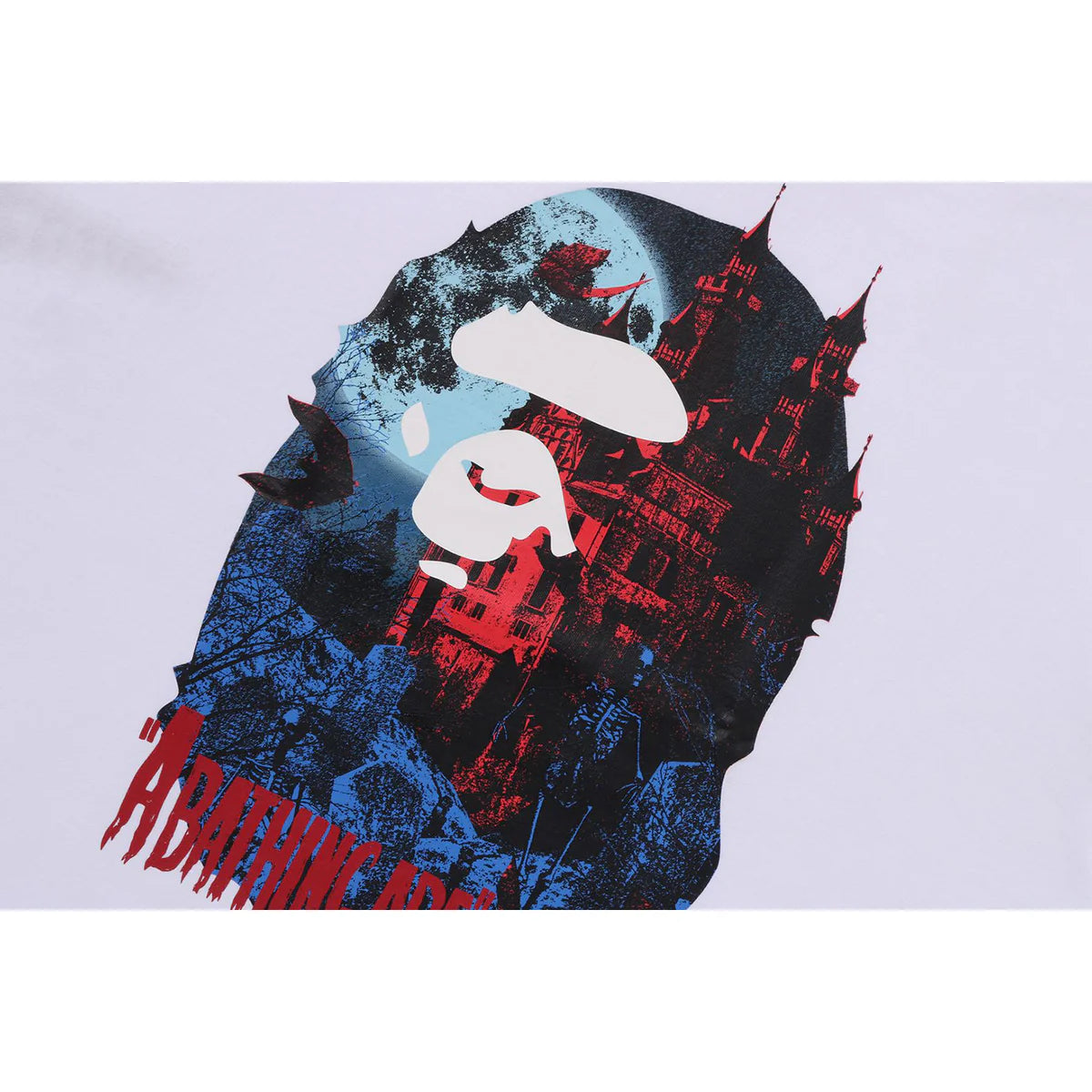 Bape Men’s Vampire Castle Head Tee White