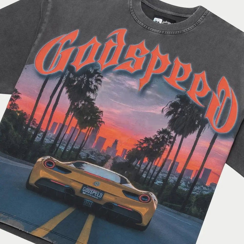 Godspeed Sunset BLVD T-Shirt Grey Wash