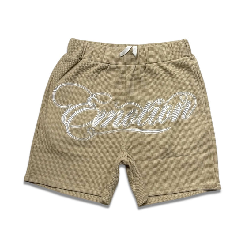 Mixed Emotion Signature Short set Cream