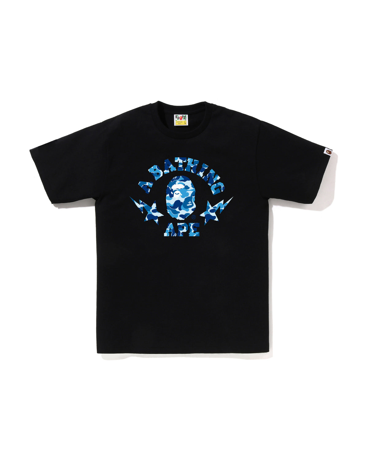 Bape Men’s Abc Camo STA College Tee Black X Blue