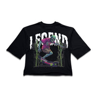 Kindred Men's Legend Skater Zombie Cropped Tee – Black
