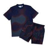 Lacoste Men's Ombré Print Short Set – Navy Blue
