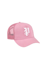 Purple Brand P Logo Trucker Hat Pink