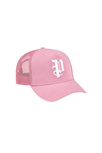 Purple Brand P Logo Trucker Hat Pink