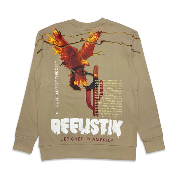 Reelistik the heart of the city sweater beige