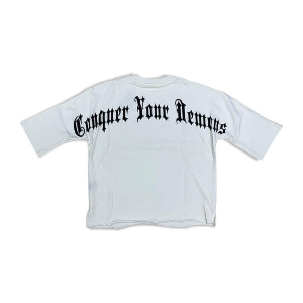 Focus Timeless Grim Reaper Cropped Tee - White
