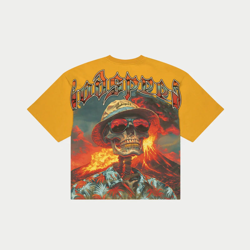 Godspeed Natural Disaster tee yellow
