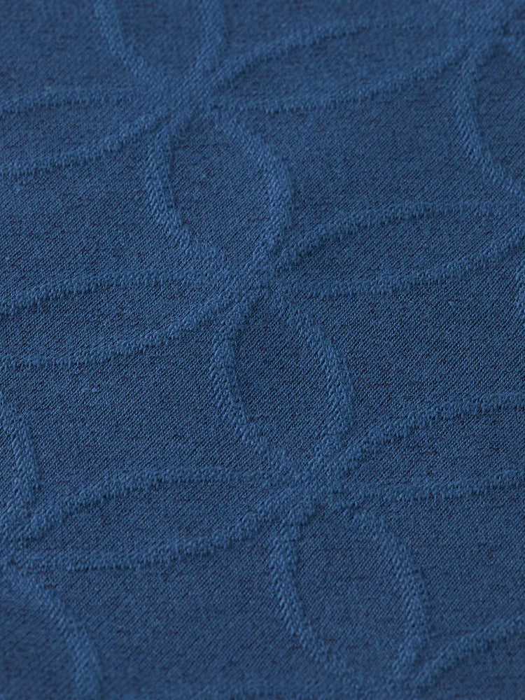 Scotch & Soda Men's Jacquard Terry Hoodie - Heritage Blue