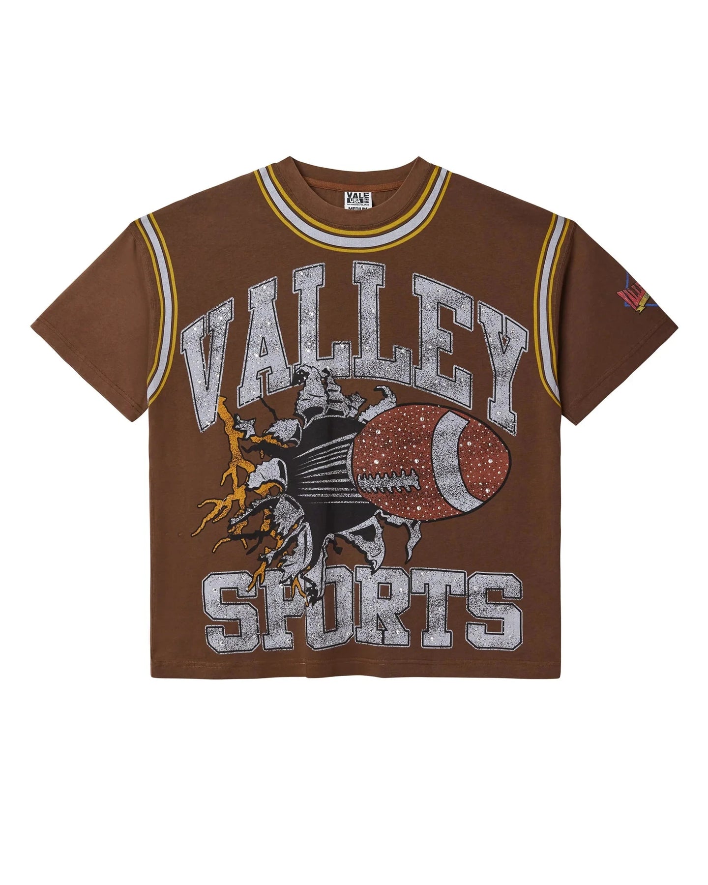 Vale Forever Classic Bling Tee Chocolate Brown